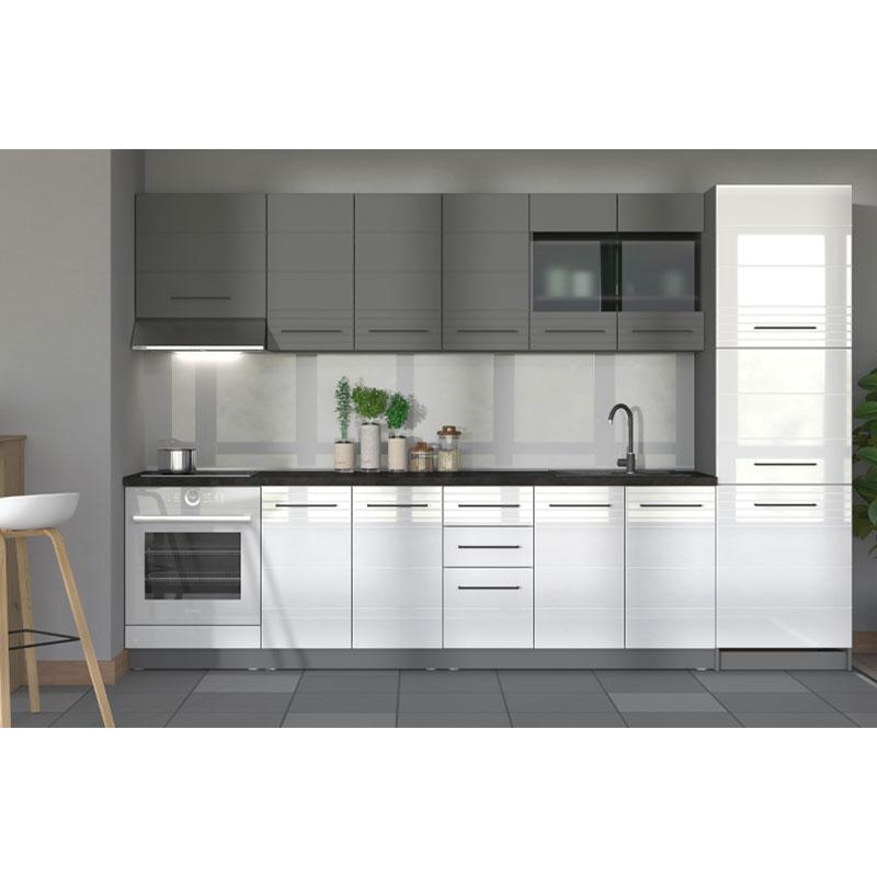 ΣΤΟΙΧΕΙΟ ΚΟΥΖΙΝΑΣ PETRA G60A ΓΚΡΙ ΓΡΑΦΙΤΗΣ-ΓΚΡΙ MAT FOIL 60x30x57εκ