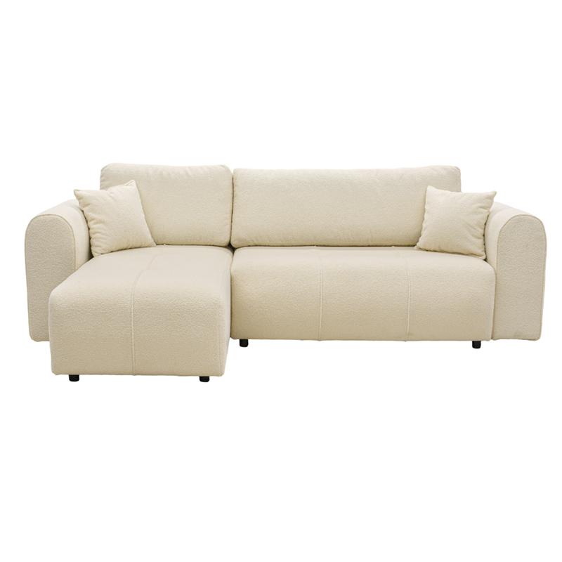 ΓΩΝΙΑΚΟΣ ΚΑΝΑΠΕΣ Fylliana Fiesta ΛΕΥΚΟ ΧΡΩΜΑ 265x165x95εκ