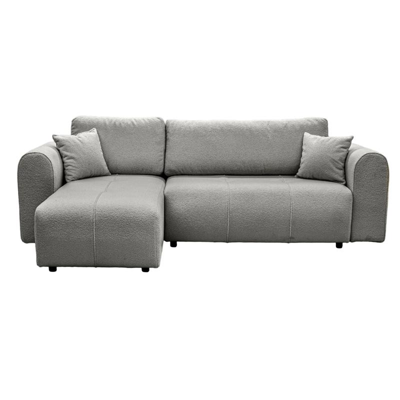 ΓΩΝΙΑΚΟΣ ΚΑΝΑΠΕΣ Fylliana Fiesta ΓΚΡΙ ΧΡΩΜΑ 265x165x95εκ