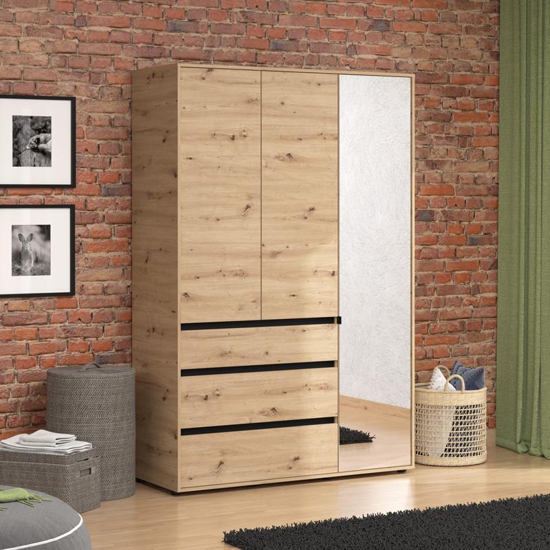 ΝΤΟΥΛΑΠΑ CORBETT 3K3F1O h211 ARTISAN/ΜΑΥΡΟ ΜΑΤ ΧΡΩΜΑ 138x55x211εκ