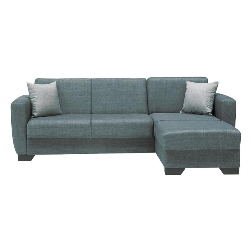 ΓΩΝΙΑΚΟΣ ΚΑΝΑΠΕΣ Fylliana New Dolce ΓΚΡΙ ΜΕ ΑΝΟΙΧΤΟ ΓΚΡΙ ΜΑΞΙΛΑΡΙΑ 240x146x85εκ