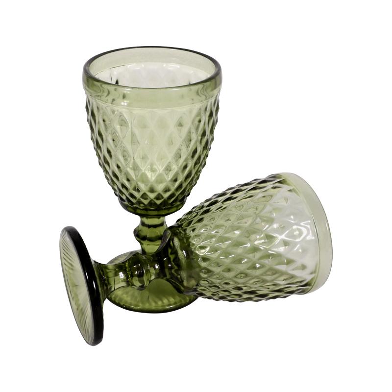 ΣΕΤ 6 ΓΥΑΛΙΝΑ ΠΟΤΗΡΙΑ ΝΕΡΟΥ Fylliana ΠΡΑΣΙΝΑ