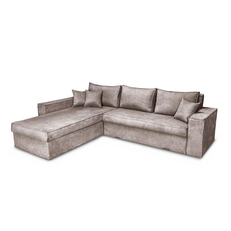 ΚΑΝΑΠΕΣ ΓΩΝΙΑ Fylliana OLYMP 3 TAUPE 280x210x80εκ