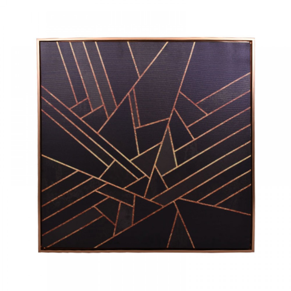 ΚΑΔΡΟ Fylliana BLACK THEME 60x60εκ