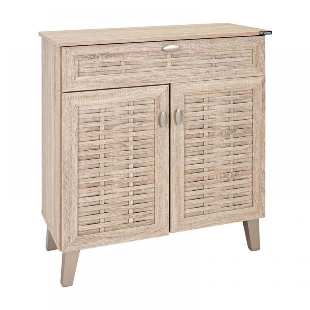 ΠΑΠΟΥΤΣΟΘΗΚΗ Fylliana FP-02C SONOMA ΜΕ 4 ΡΑΦΙΑ ΚΑΙ 1 ΣΥΡΤΑΡΙ 77,8x36,8x89,3εκ