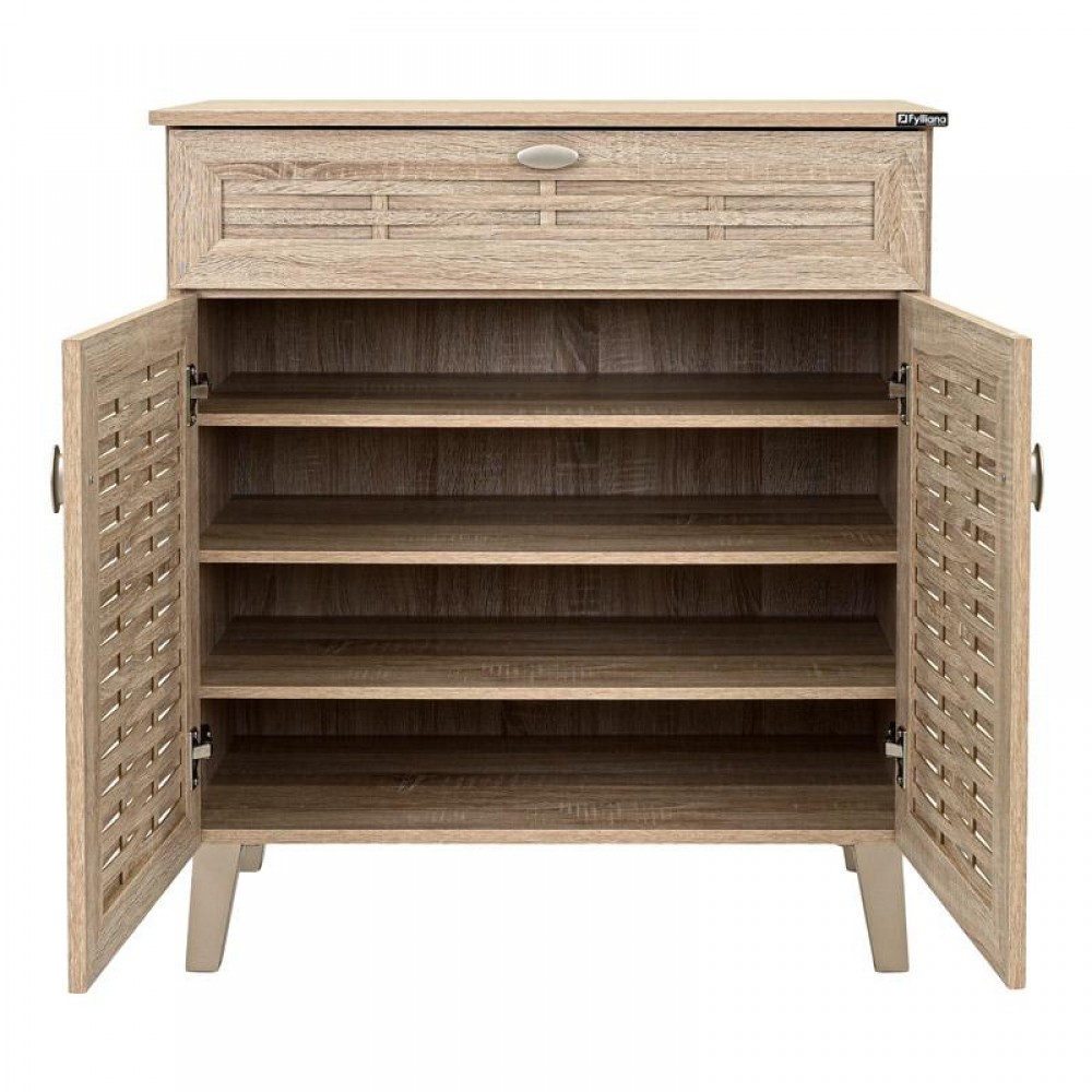 ΠΑΠΟΥΤΣΟΘΗΚΗ Fylliana FP-02C SONOMA ΜΕ 4 ΡΑΦΙΑ ΚΑΙ 1 ΣΥΡΤΑΡΙ 77,8x36,8x89,3εκ
