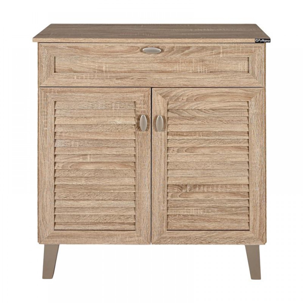 ΠΑΠΟΥΤΣΟΘΗΚΗ Fylliana FP-02 SONOMA ΜΕ 4 ΡΑΦΙΑ ΚΑΙ 1 ΣΥΡΤΑΡΙ 77,8x36,8x89,3εκ