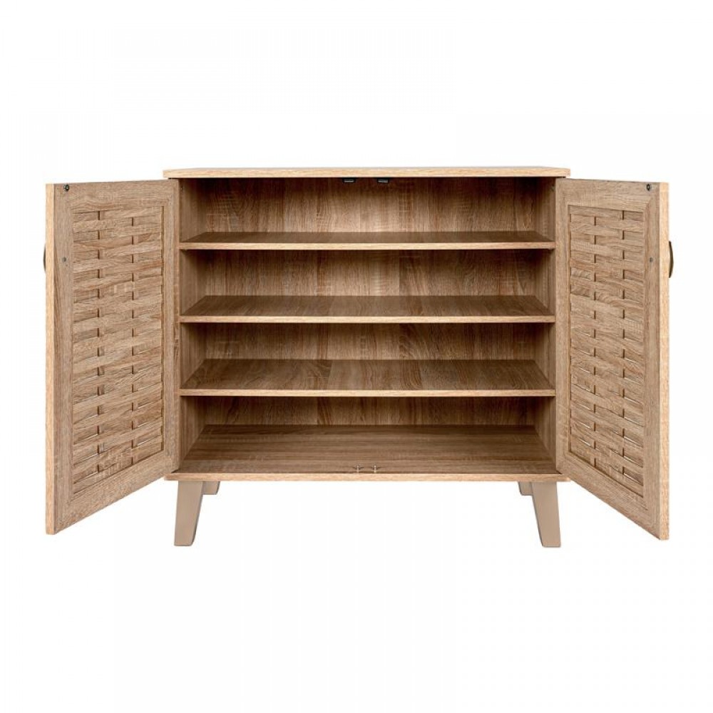 ΠΑΠΟΥΤΣΟΘΗΚΗ Fylliana FP-01C SONOMA ΜΕ 4 ΡΑΦΙΑ 75x36,8x74,5εκ