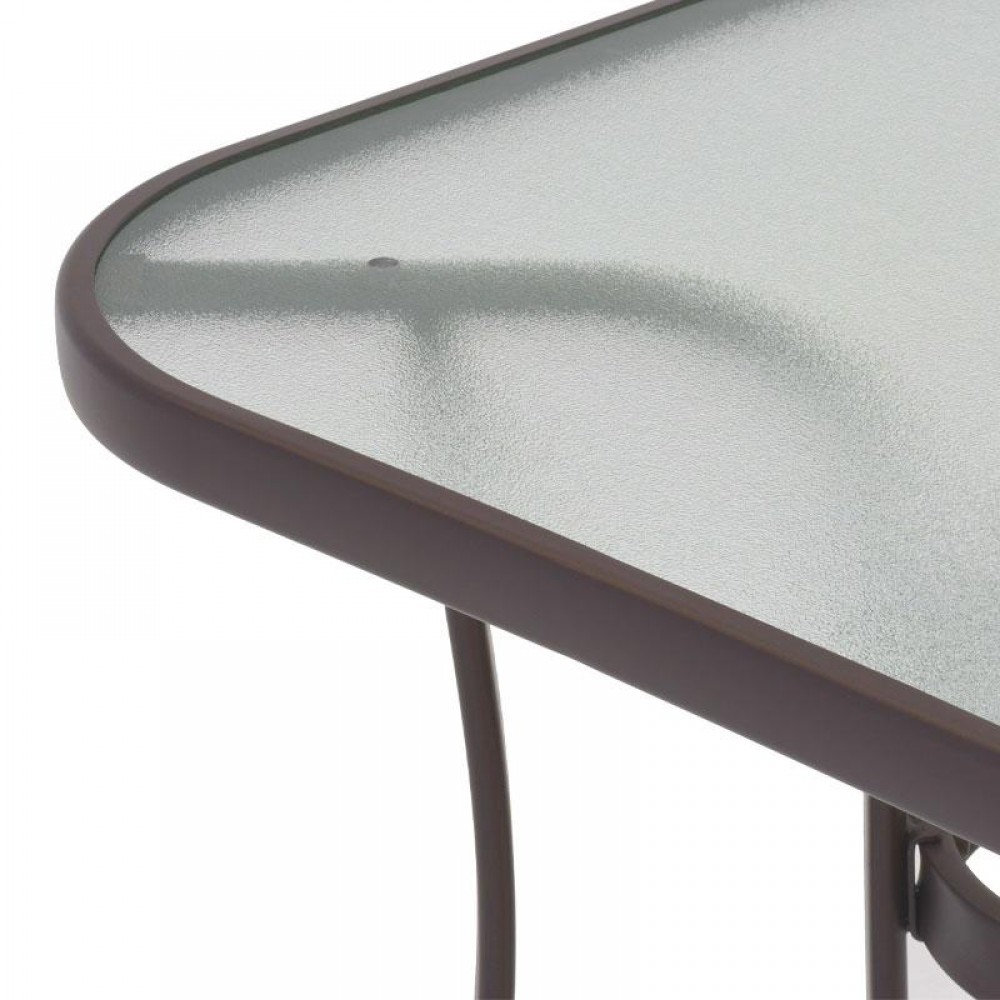 ΤΡΑΠΕΖΙ ΕΞΟΧΗΣ Fylliana STEEL ΚΑΦΕ 120x70x70εκ g.r.d