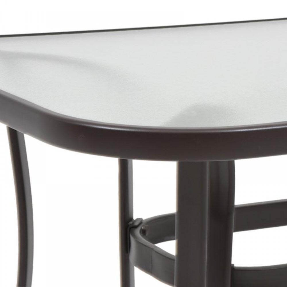 ΤΡΑΠΕΖΙ ΕΞΟΧΗΣ Fylliana STEEL ΚΑΦΕ 120x70x70εκ g.r.d