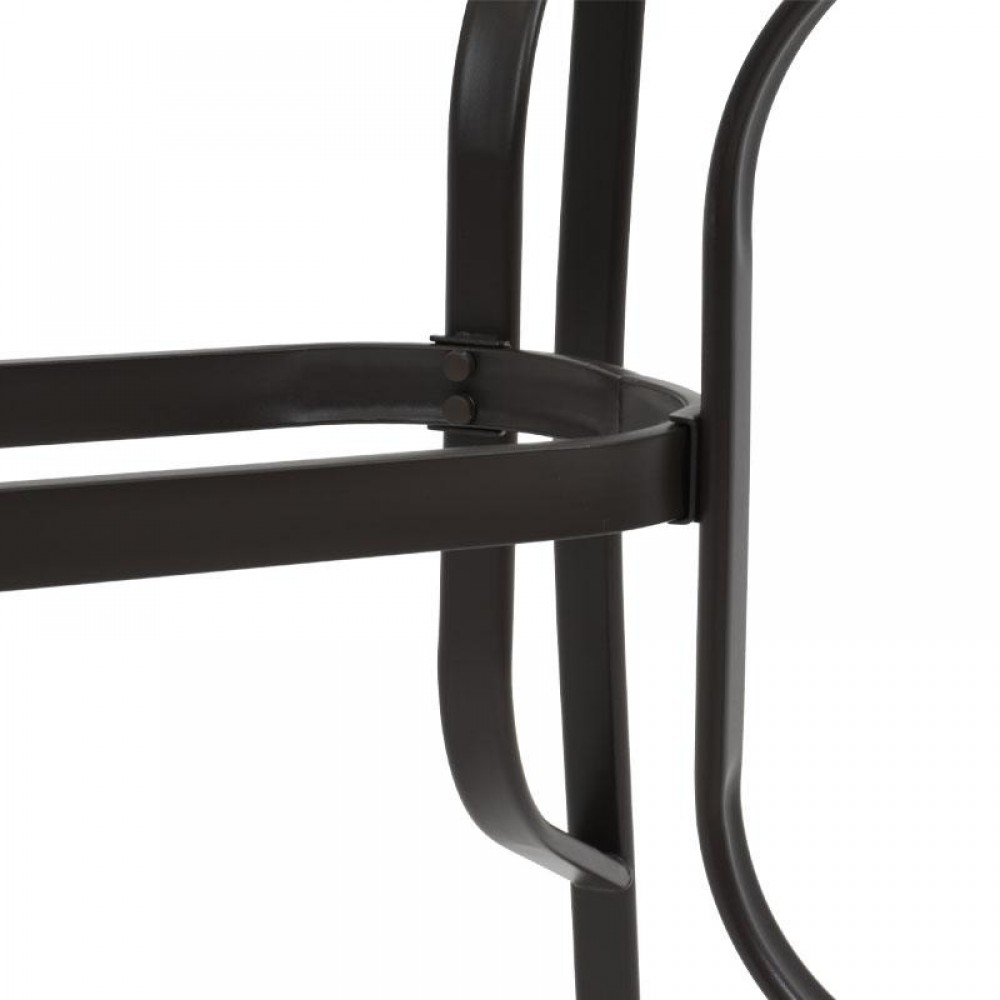 ΤΡΑΠΕΖΙ ΕΞΟΧΗΣ Fylliana STEEL ΚΑΦΕ 120x70x70εκ g.r.d