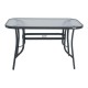ΤΡΑΠΕΖΙ ΕΞΟΧΗΣ Fylliana STEEL ΓΚΡΙ 150x90x70εκ g.r.d