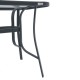 ΤΡΑΠΕΖΙ ΕΞΟΧΗΣ Fylliana STEEL ΓΚΡΙ 150x90x70εκ g.r.d