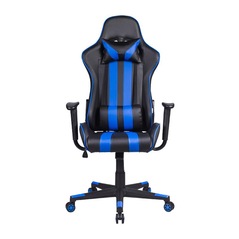 ΚΑΡΕΚΛΑ GAMING Fylliana SAR-12 ΜΑΥΡΟ-ΜΠΛΕ ΤΕΧΝΟΔΕΡΜΑ 64x53x135εκ