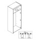 ΝΤΟΥΛΑΠΑ HANA 2Κ SONOMA 80x52x205εκ