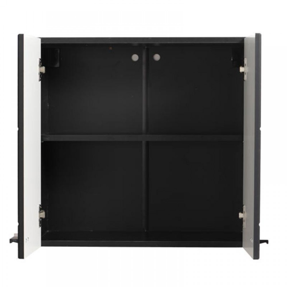 ΝΤΟΥΛΑΠΙ ΚΟΥΖΙΝΑΣ CLAUDIA 60A ΓΚΡΙ CONCRETE-BLACK MATT FOIL 60x30x57εκ