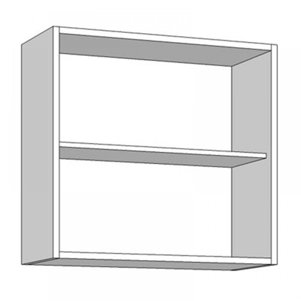 ΝΤΟΥΛΑΠΙ ΚΟΥΖΙΝΑΣ CLAUDIA 60A ΓΚΡΙ CONCRETE-BLACK MATT FOIL 60x30x57εκ
