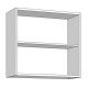 ΝΤΟΥΛΑΠΙ ΚΟΥΖΙΝΑΣ CLAUDIA 60A ΓΚΡΙ CONCRETE-BLACK MATT FOIL 60x30x57εκ