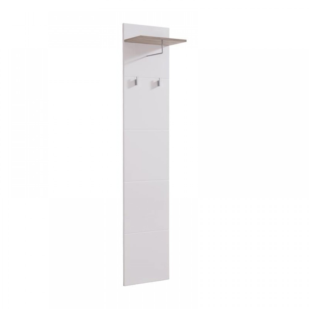 ΕΠΙΠΛΟ ΧΩΛ Beny CIV 390 GREY OAK-ΛΕΥΚΗ ΛΑΚΑ 39x25,5x190εκ