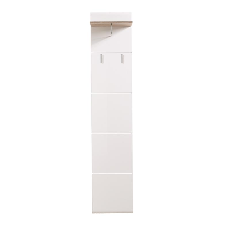 ΕΠΙΠΛΟ ΧΩΛ Beny CIV 390 GREY OAK-ΛΕΥΚΗ ΛΑΚΑ 39x25,5x190εκ