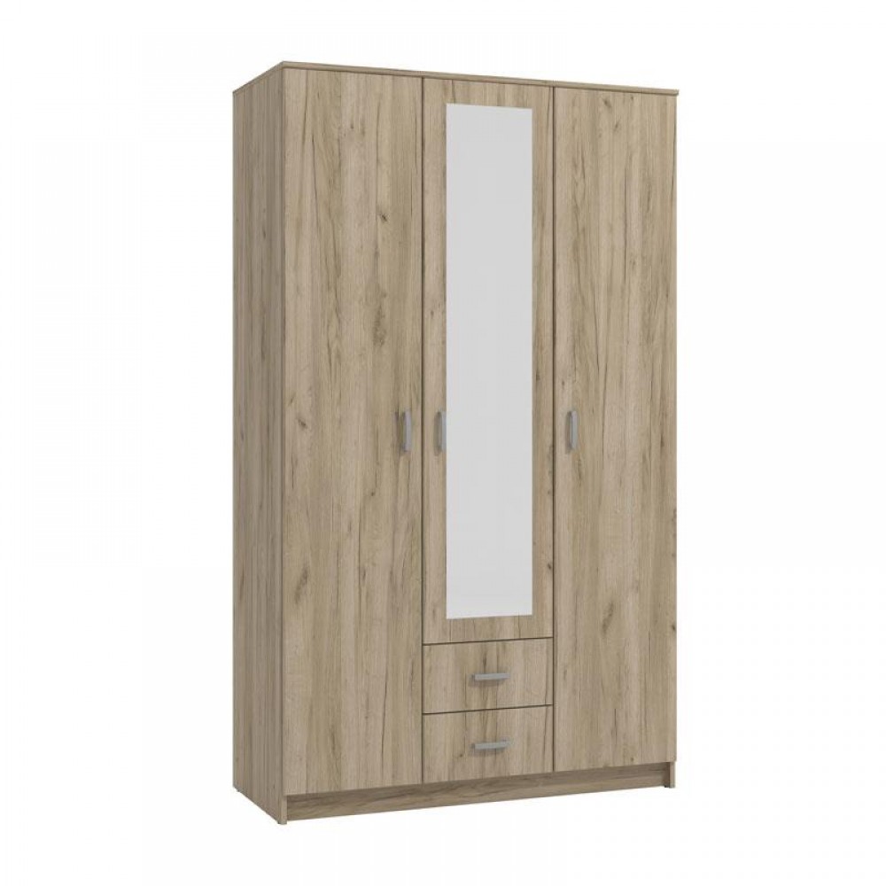 ΝΤΟΥΛΑΠΑ Hana 3Κ2FO GREY OAK 120x52x205εκ