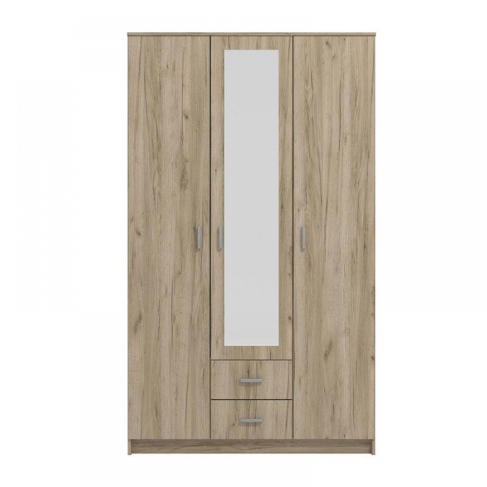 ΝΤΟΥΛΑΠΑ Hana 3Κ2FO GREY OAK 120x52x205εκ