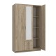 ΝΤΟΥΛΑΠΑ Hana 3Κ2FO GREY OAK 120x52x205εκ