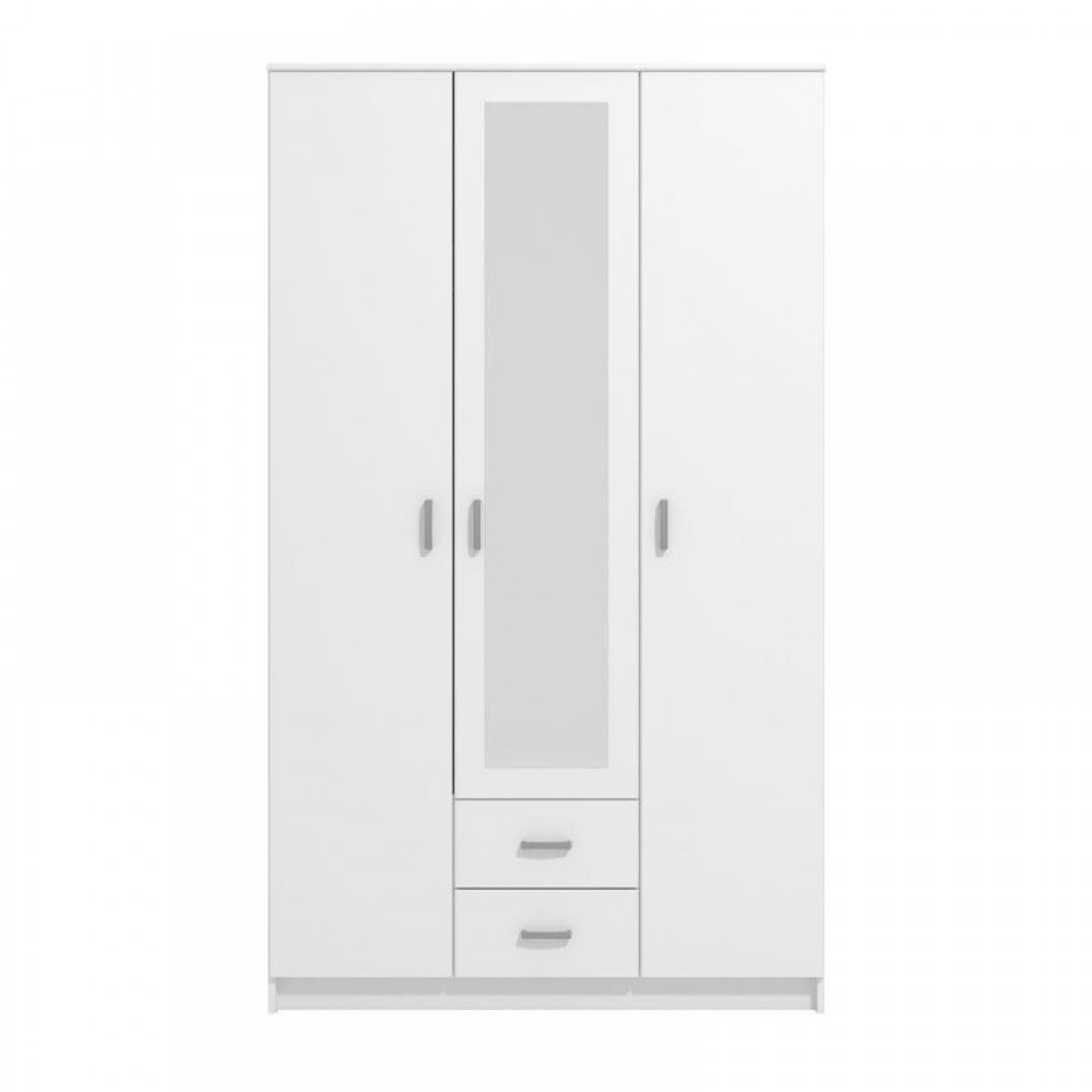 ΝΤΟΥΛΑΠΑ HANA 3K2FO ΛΕΥΚΗ 120x52x205εκ