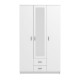 ΝΤΟΥΛΑΠΑ HANA 3K2FO ΛΕΥΚΗ 120x52x205εκ