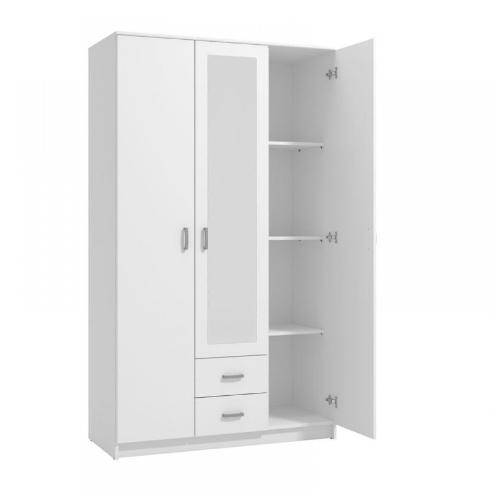 ΝΤΟΥΛΑΠΑ HANA 3K2FO ΛΕΥΚΗ 120x52x205εκ
