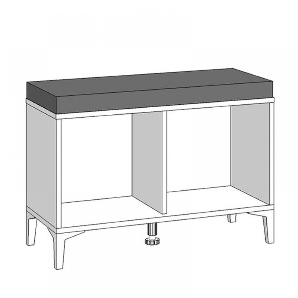 ΕΠΙΠΛΟ ΧΩΛ COMO ΚΟΜ ΛΕΥΚΟ-ΛΕΥΚΗ ΛΑΚΑ 74,5x35x53εκ