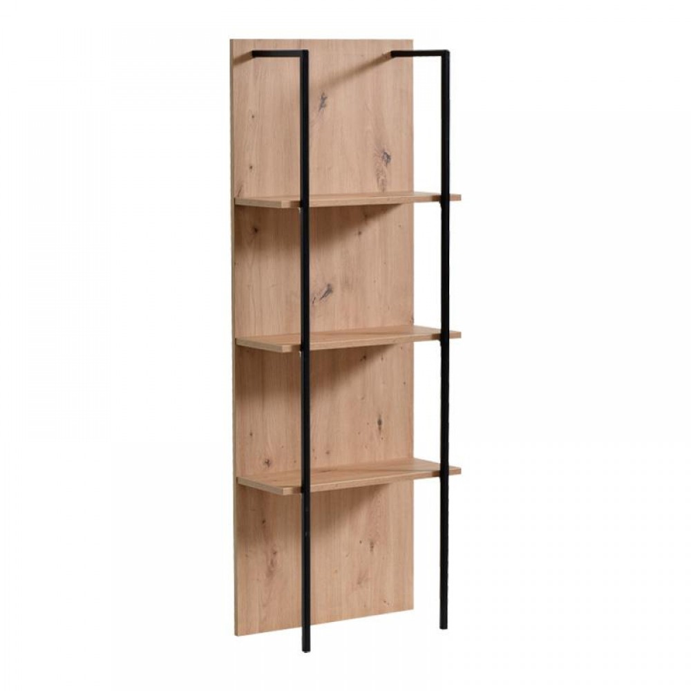 ΡΑΦΙΕΡΑ SARDINIA NP 500 ARTISAN OAK / ΜΑΥΡΟ 50x29.5x137.5εκ