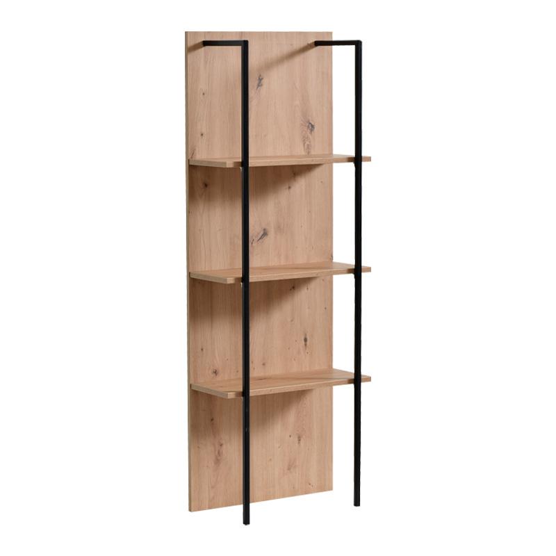 ΡΑΦΙΕΡΑ SARDINIA NP 500 ARTISAN OAK / ΜΑΥΡΟ 50x29.5x137.5εκ