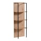 ΡΑΦΙΕΡΑ SARDINIA NP 500 ARTISAN OAK / ΜΑΥΡΟ 50x29.5x137.5εκ