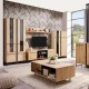 ΒΙΤΡΙΝΑ SARDINIA 2K VS1 ARTISAN OAK / ΜΑΥΡΟ 84.5x35x153.5εκ srd