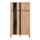 ΒΙΤΡΙΝΑ SARDINIA 2K VS1 ARTISAN OAK / ΜΑΥΡΟ 84.5x35x153.5εκ srd