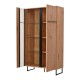 ΒΙΤΡΙΝΑ SARDINIA 2K VS1 ARTISAN OAK / ΜΑΥΡΟ 84.5x35x153.5εκ srd