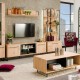ΡΑΦΙΕΡΑ SARDINIA POP ARTISAN OAK / ΜΑΥΡΟ 85x42x192εκ srd