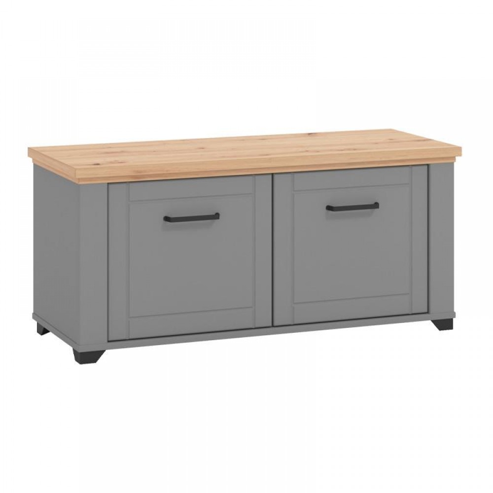 ΕΠΙΠΛΟ ΕΙΣΟΔΟΥ VALENCIA ΚΟΜ ΓΚΡΙ ΓΡΑΦΙΤΗΣ-ARTISAN OAΚ-ΓΚΡΙ ΜΑΤ 103,5x41x47,5εκ