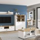ΒΙΤΡΙΝΑ VALENCIA POP 2K ΛΕΥΚΟ-ARTISAN OAΚ-ΛΕΥΚΟ ΜΑΤ ΧΡΩΜΑ 103.5x41x143εκ