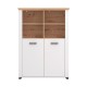 ΒΙΤΡΙΝΑ VALENCIA POP 2K ΛΕΥΚΟ-ARTISAN OAΚ-ΛΕΥΚΟ ΜΑΤ ΧΡΩΜΑ 103.5x41x143εκ