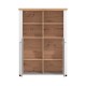 ΒΙΤΡΙΝΑ VALENCIA POP 2K ΛΕΥΚΟ-ARTISAN OAΚ-ΛΕΥΚΟ ΜΑΤ ΧΡΩΜΑ 103.5x41x143εκ