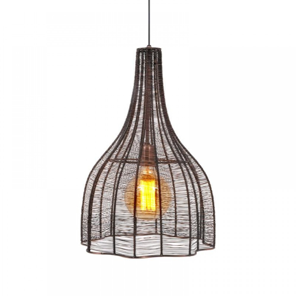 ΜΟΝΟΦΩΤΟ ΜΕΤΑΛΛΙΚΟ Fylliana Cage COPPER ΧΡΩΜΑ 35x55εκ