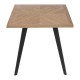 ΤΡΑΠΕΖΙ ΤΡΑΠΕΖΑΡΙΑΣ Fylliana FL1564 SONOMA MDF ΜΕ ΜΑΥΡΑ ΠΟΔΙΑ 180x90x75εκ