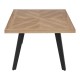 ΤΡΑΠΕΖΑΚΙ ΣΑΛΟΝΙΟΥ Fylliana FL1564 SONOMA MDF ΜΕ ΜΑΥΡΑ ΠΟΔΙΑ 130x70x45εκ