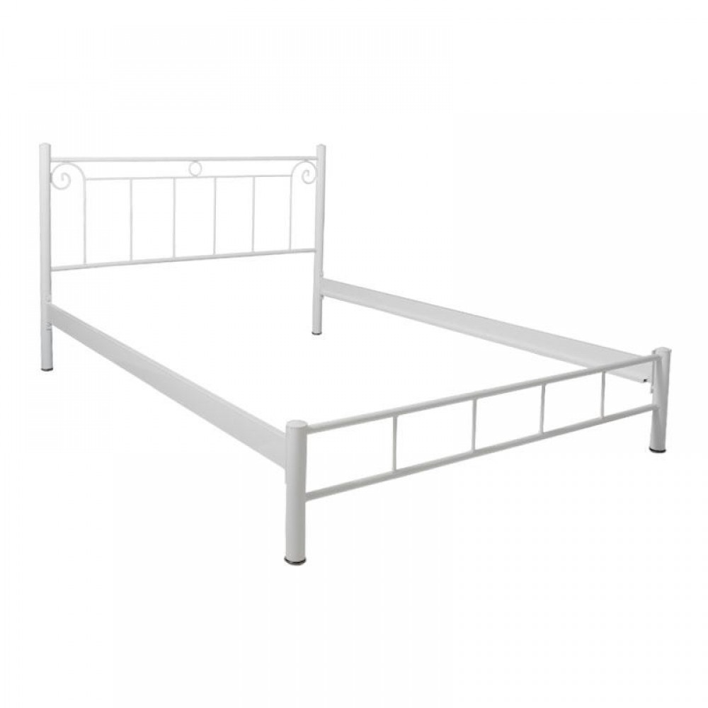 ΚΡΕΒΑΤΙ ΣΙΔΕΡΕΝΙΟ Fylliana Valery ΛΕΥΚΟ ΧΡΩΜΑ 160x210x99εκ (150x200εκ)