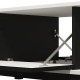 ΤΡΑΠΕΖΑΚΙ ΣΑΛΟΝΙΟΥ SARTHE ΛΕΥΚΟ-ΜΑΥΡΟ-ΜΑΥΡΟ MAT 121x55x41εκ n.t.v