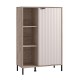 ΒΙΤΡΙΝΑ VANDEA 2K POP CASHMERE-GREY OAK 87x40x131εκ