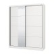 ΝΤΟΥΛΑΠΑ ΜΕ ΚΑΘΡΕΦΤΗ ALBI 180 ΛΕΥΚΟ ΧΡΩΜΑ 180x60x216εκ