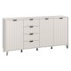 ΚΟΜΟΤΑ-ΜΠΟΥΦΕΣ BREST 4Κ4F CASHMERE-CASHMERE ΜΑΤ ΧΡΩΜΑ 183x40x91εκ